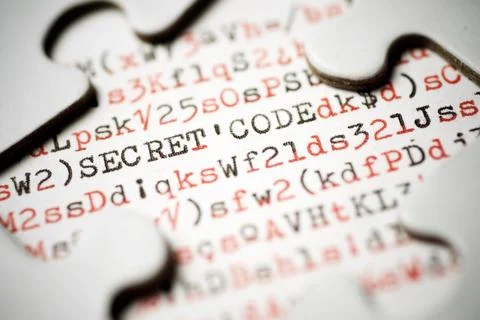 Secret code concept view 스톡 사진