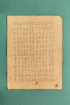 Secret code dancing men Stock Photos