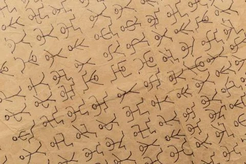 Secret code dancing men Stock Photos