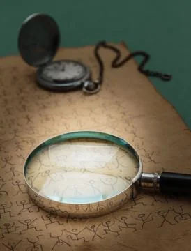 Secret code dancing men Stock Photos