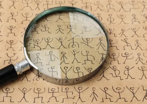 Secret code dancing men Stock Photos