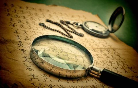 Secret code dancing men Stock Photos