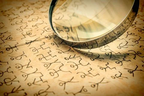 Secret code dancing men Stock Photos