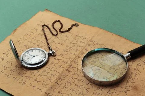 Secret code dancing men Stock Photos