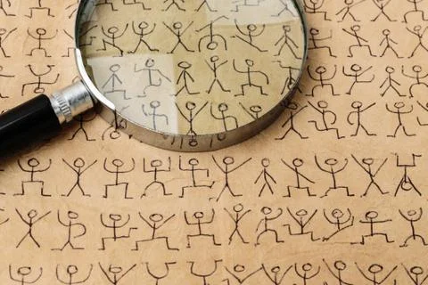 Secret code dancing men Stock Photos