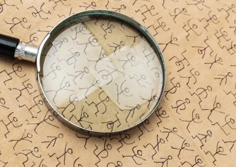 Secret code dancing men Stock Photos