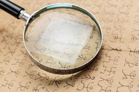 Secret code dancing men Stock Photos