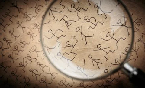 Secret code dancing men Stock Photos