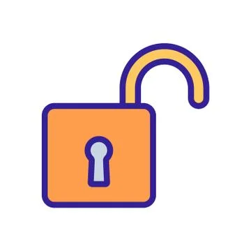 Secret code icon vector outline illustration Stock Illustration