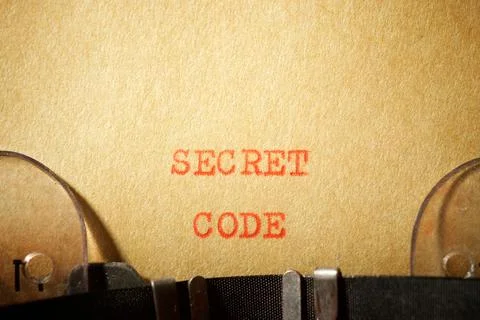 Secret code phrase 写真素材