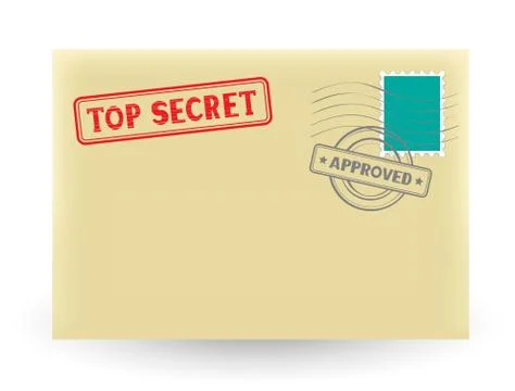 Secret correspondence Stock Illustration