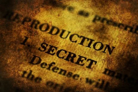Secret document grunge concept Stock Illustration