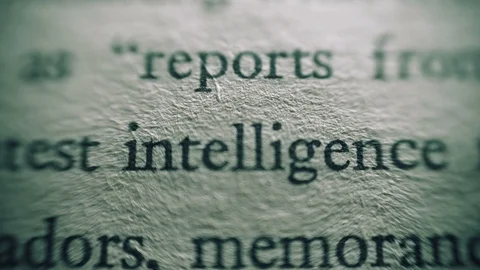 Secret document intelligence report Stock Footage 106154908