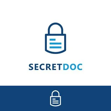 Secret document logo Stock Illustration