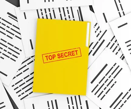 Secret documents. Folder with classified materials on the background of イラスト素材