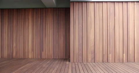 Secret door opens, which fits into the wall and the floor of the same material Stock Footage