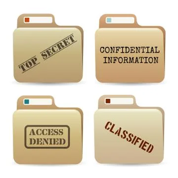 Secret files Stock Illustration