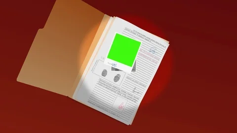 Secret Folder With Documents Stock Footage 86232641