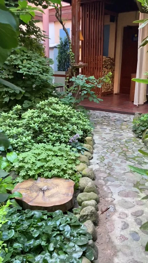 Secret garden, summer Stock Footage 142667679