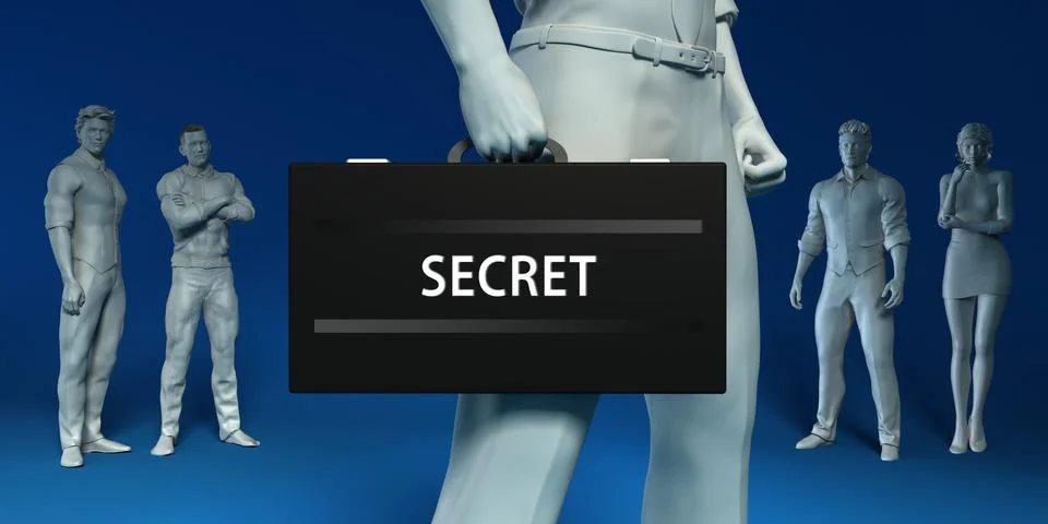 Secret Stock Illustration