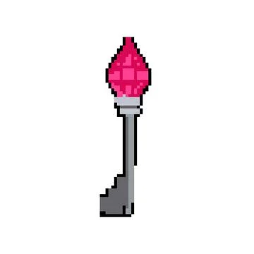 Secret magic key pixel art vector illustration Stock Illustration