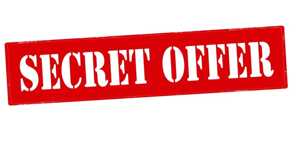 Secret offer Stock Illustration