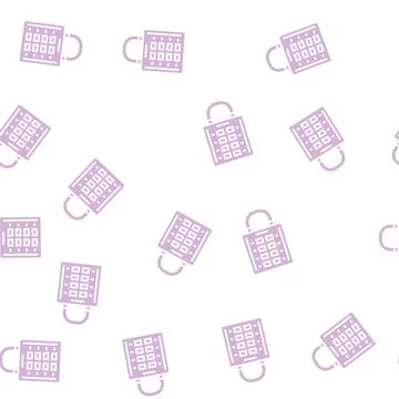 Secret padlock glyph seamless pattern Stockillustratie