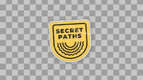 Secret Paths Badge Sticker Стоковые After Effects