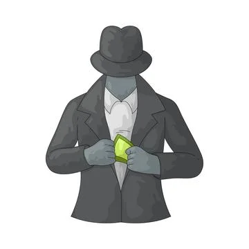 Secret payment illustration Stock Illustration