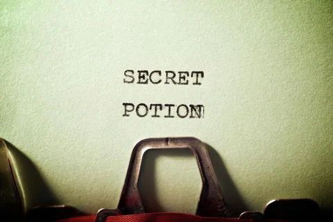 Secret potion text Stock Photos