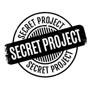 Secret Project rubber stamp Stock Illustration
