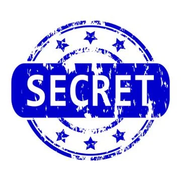 Secret rubber stamp Stock Illustration