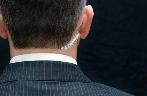 Secret service agent, behind Stock Photos