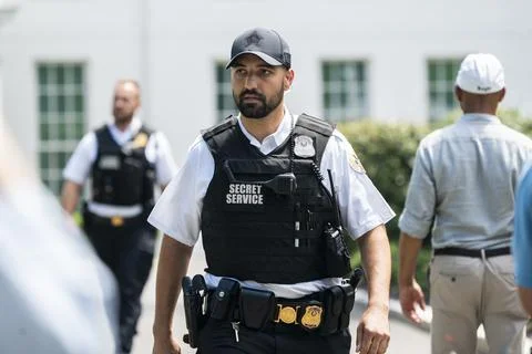 Secret Service react to incident at White House, Washington, USA - 19 Jun 2019 Stock Photos