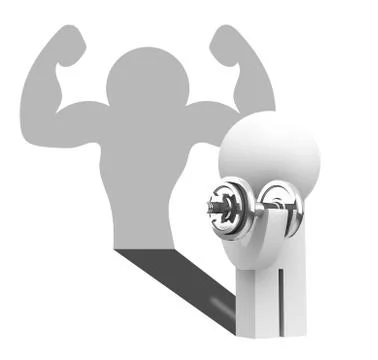 The secret strength Stock Illustration