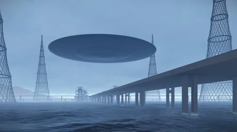 Secret ufo base Stock Footage 61493717