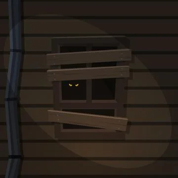 Secret Window Stock Illustration