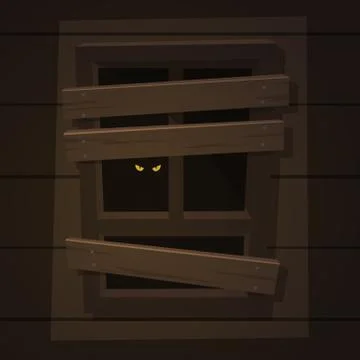 Secret Window Stock Illustration