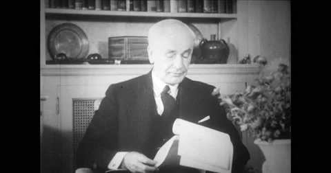 Secretary Cordell Hull preparing the Good Neighbor policy Stock Footage