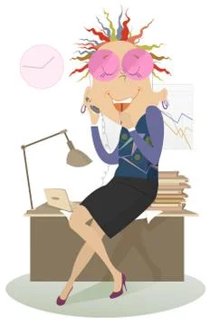 Secretary Stock Illustration