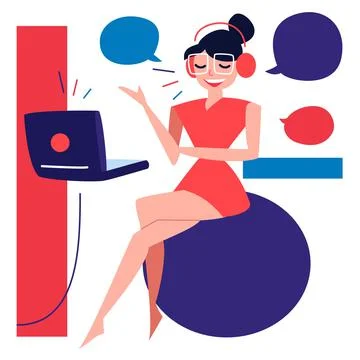 Secretary service Stock Illustration