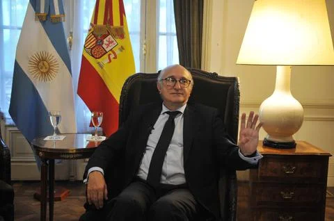 Secretary of State Juan Fernandez Trigo visits Argentina, Buenos Aires - 23 Feb  Stock Photos