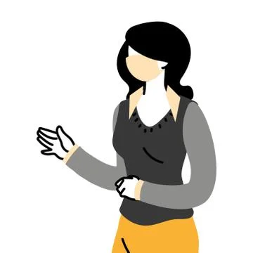 Secretary worker using face mask during pandemic Illustrazione stock