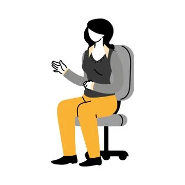 Secretary worker using face mask during pandemic イラスト素材