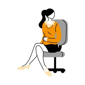 Secretary worker using face mask during pandemic Illustrazione stock