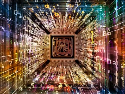 Secrets of Digital Processor Ilustração Stock