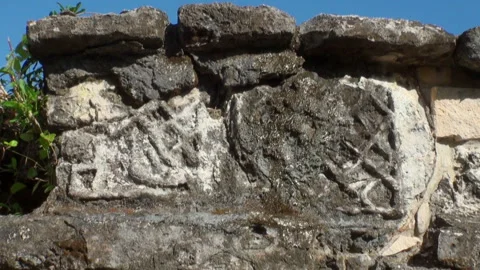 Secrets etched in stone whispers from ancient Mexico Stock Footage 312529617