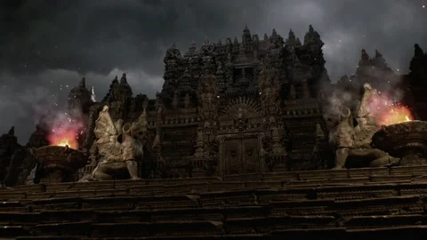 Secrets Temple Realistic Environment and Fantasy Cinematic 04 Vídeos de archivo 233880832