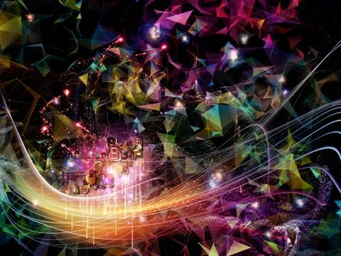 Secrets of Virtual World Stockillustratie