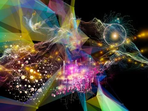 Secrets of Virtual World Stockillustratie